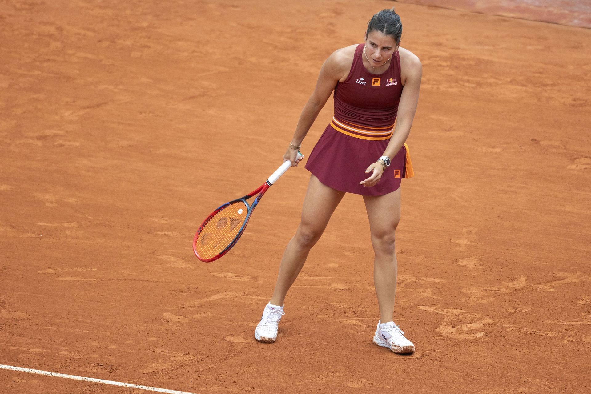Navarro reacts at the French Open Tennis Tournament. Roland-Garros 2025. - Source: Getty